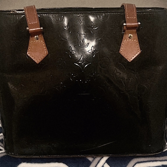 Louis Vuitton Black and Tan Tote Bag - Picture 4 of 9